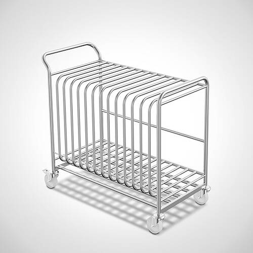 Transport trolley for 14 plastic sheets type TWPE-14, art. no. 43.00.00.36 