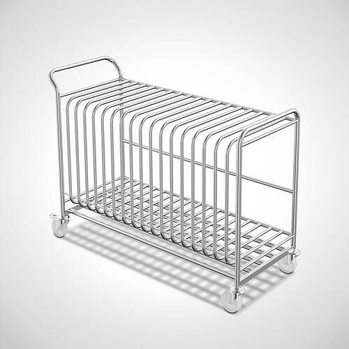Transport trolley for 18 plastic sheets type TWPE-16, art. no. 43.00.00.38 