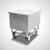 Eckiger Wannenwagen Typ WW-E, ID 15-60251 mit optionalem Deckel 