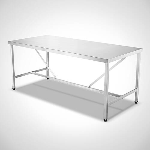Work table for self-assembly type AT-H-Z 200-90, Art. No. 21.00.19.99, photo shows fully assembled table 