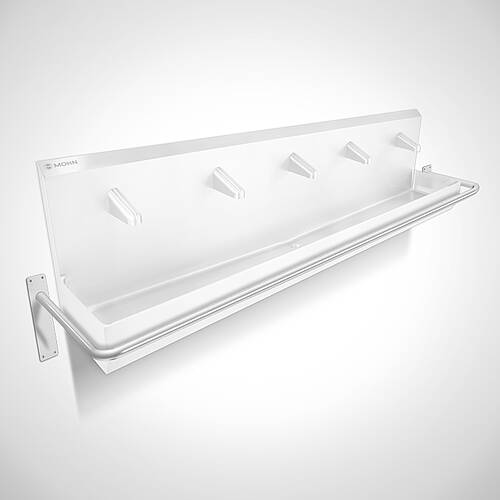 Protection arch made of stainless steel Type RSB-WR-HL 5 for multiple wash basin, art. no. 12.00.04.10