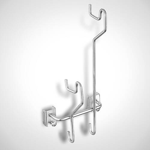 Gehörschutzhakenleiste Typ HL-EG/LW-2 für Lochwand, Kapazität: 2 Gehörschütze, Art.-Nr. 44.20.04.28 