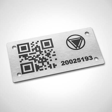 Stainless steel inventory label Typ INS-G made of stainless steel AISI304 | Mohn GmbH 