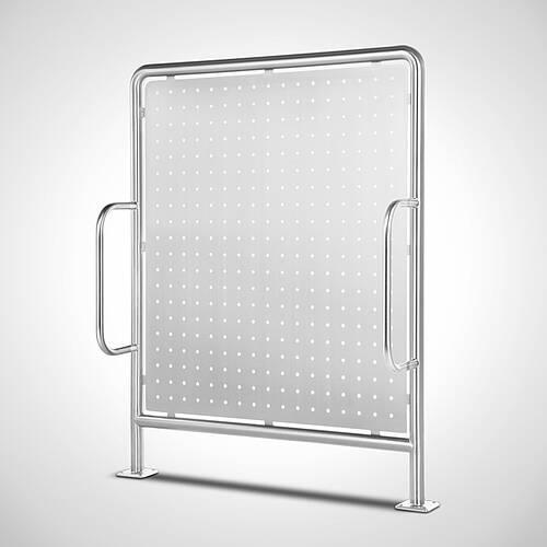 Railing with chicane, Type G-S III, height 1290 mm, Item No. 30.00.10.05
