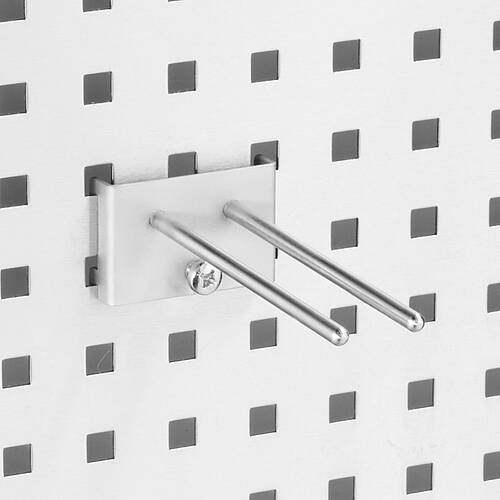 Werkzeughalter mit doppeltem Haltedorn Typ DWZH-GD 125 zur Anbringung an Lochwand, Art.-Nr. 44.20.04.10 