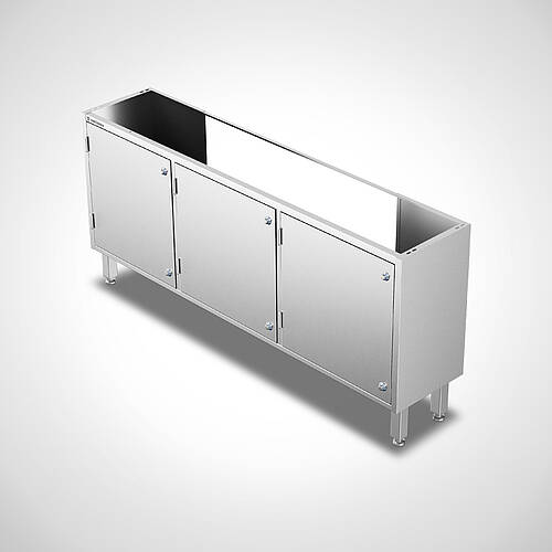 Base cabinet with feet for hand wash basin Type US-WR-HL-3/ 41, item no. 12.00.03.33 