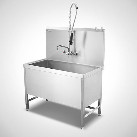 Sonderanfertigung Teilewaschplatz mit Geruchsverschluss TW-S 120-60-SONDER | Mohn GmbH
