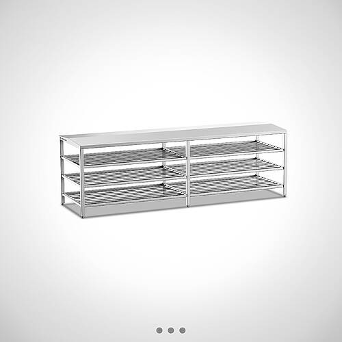 Swing-over bench made of stainless steel Type USB Ecoline D-3-5, item no. 46.00.02.51 