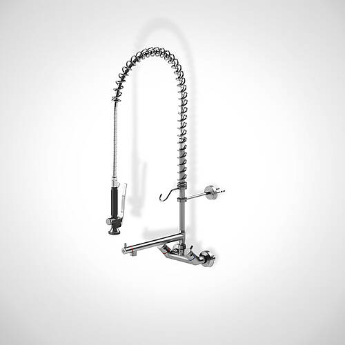 Dishwashing shower type GEWB-2 L/W Highline V4A, 2-hole - wall-mounted mixer tap, item no. 93.00.00.95 