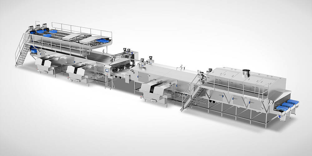 Industrie-Waschanlage zur reinigung von Euronormbehältern mit Etikettenentfernung DLWA-3000-3T-3-ETI-Highline, Id-Nr. XRM36111 