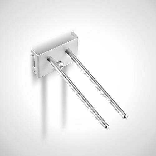 Werkzeughalter mit doppeltem Haltedorn Typ DWZH-GD 125 zur Anbringung an Lochwand, Art.-Nr. 44.20.04.10 