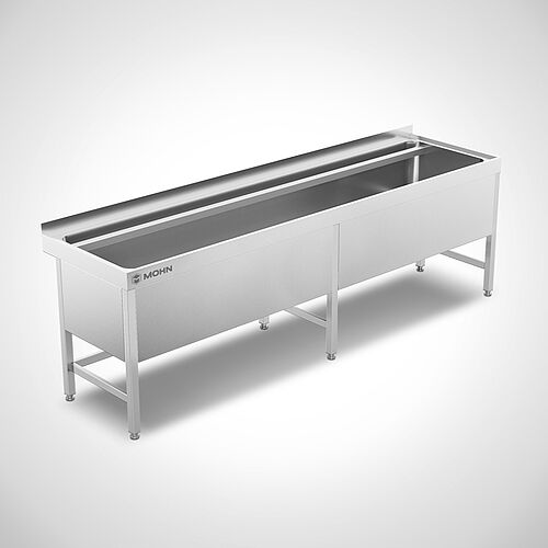 Sink unit type SPT-1B/OA SON, basin dimensions L 2400 x W 550 x D 350 mm, ID 23-61062 