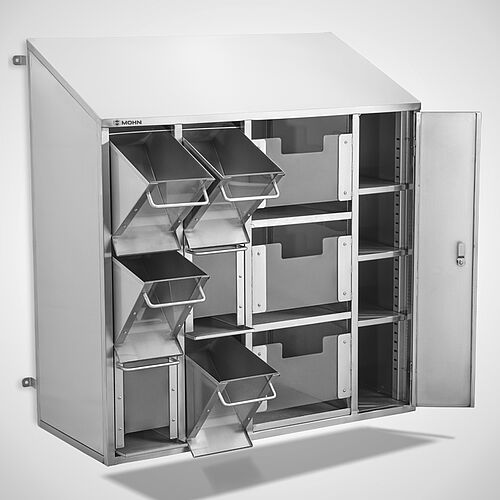 Wall-mounted dispenser cabinet for disposable clothing and protective equipment type ESS-W/VA-6-3 FZ 110-50, Id. no. 24-61440-1 