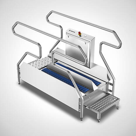 Pass-through sole cleaning machine Type Sole-Star 1500 Highline | Mohn GmbH