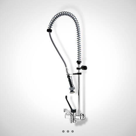 Dishwashing spray showers in Ecoline finish – brass, chrome-plated with a steel spiral spring, coated for rust resistance | Mohn GmbH 
