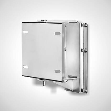 Stainless steel wall brackets for hoses for low-pressure cleaning | Mohn GmbH