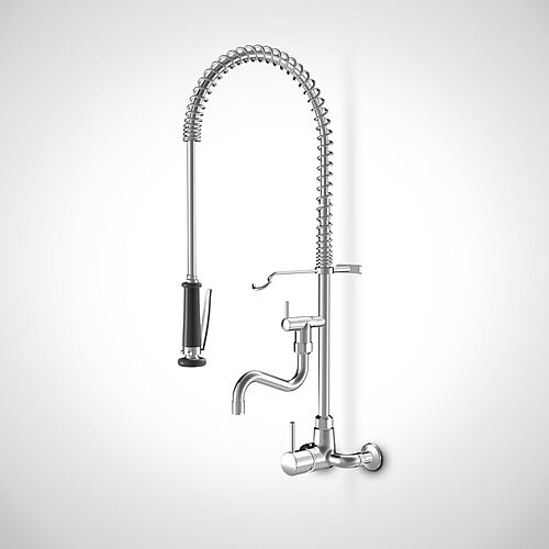 Dish shower Type GWBEH-2 L/W Highline, 2-hole wall-mounted mixer tap, art. no. 93.00.00.79 