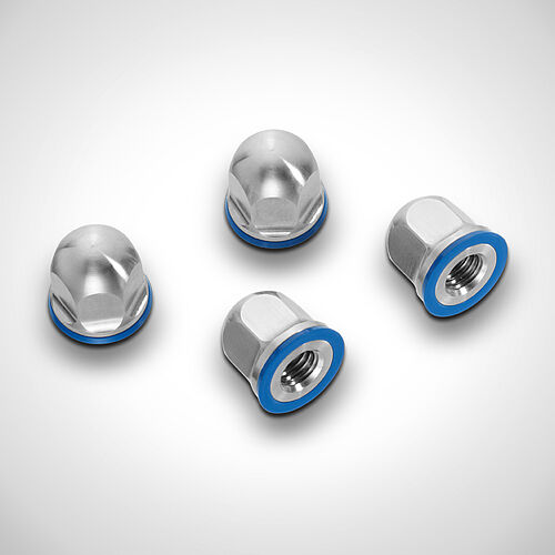 Set betstehend aus 16 x Hygienic-Design Hutmuttern Typ M8-1,25, Art.-Nr. 29.10.01.20 