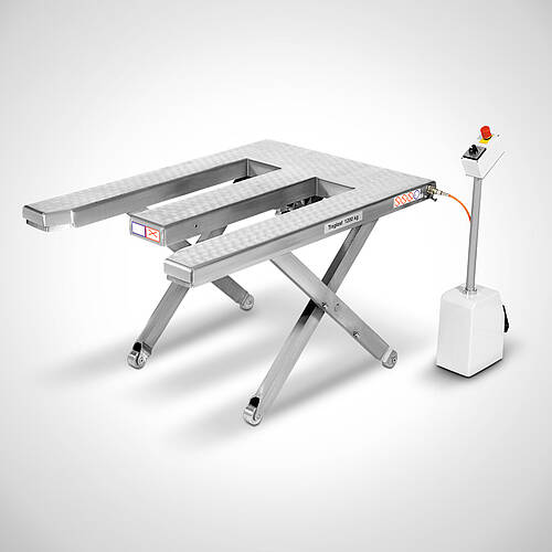 <h6 class="mb-0">Scheren-Hubtisch, E-Form Plattform </h6><span>Typ SHT-EP</span>