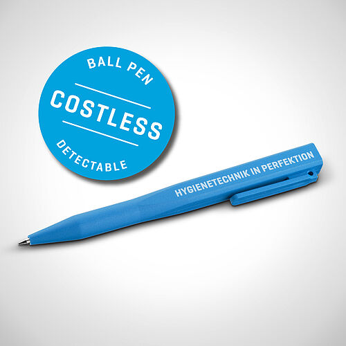 Detectable retractable ball pen with clip type KGS-D MOHN - COSTLESS - 