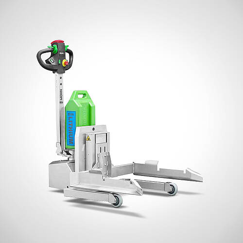 Elektro-Transporthilfe Typ ETH-HBW für 200/300 Liter Hub-/Beschickungswagen gemäß DIN9797, Art.-Nr. 30.00.02.62 