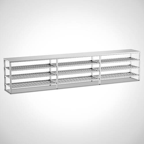 Swing-over bench made of stainless steel Type USB Ecoline E-3-10, item no. 46.00.02.39 