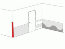 ACROLEN-Wandschutz-Kantenschutzproil als Klappecke