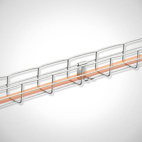 Multi-cable mesh cable trays type KR-2 made of stainless steel | Mohn GmbH