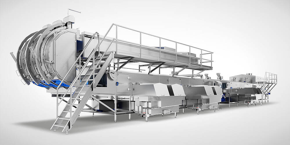 Industrie-Waschanlage zur reinigung von Euronormbehältern mit Etikettenentfernung DLWA-3000-3T-3-ETI-Highline, Id-Nr. XRM36111 