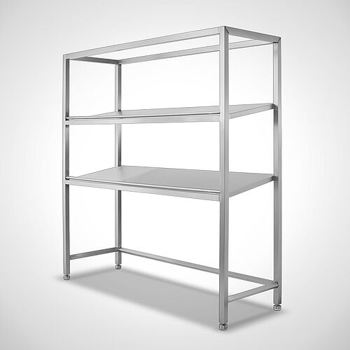 Stainless steel combination rack (storage rack) type LR-E/U 2/4/4, art. no. 39.01.01.14 with optional top frame 