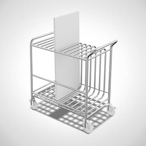 Transport trolley for 12 plastic sheets type TWPE-12, art. no. 43.00.00.35 