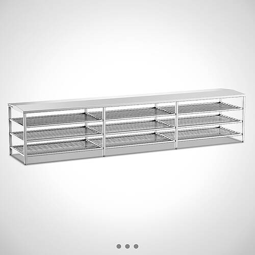 Swing-over bench made of stainless steel Type USB Ecoline D-3-8, item no. 46.00.02.58 