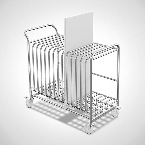 Transport trolley for 14 plastic sheets type TWPE-14, art. no. 43.00.00.36 