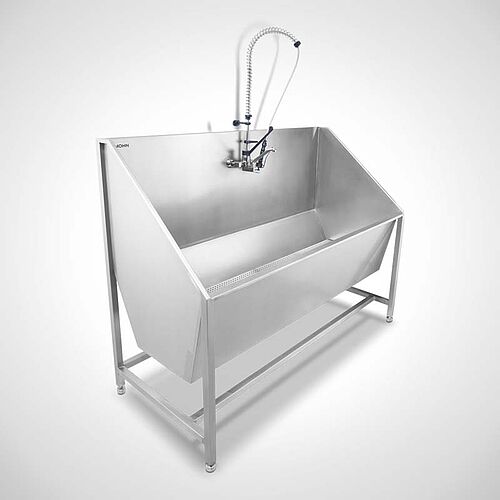 Parts washing station with feet Type TW-S 200x80 SON with optionally dish shower, art. no. 22-65135 +93.00.00.36 