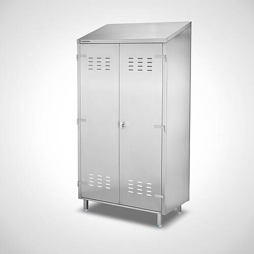 Werkstatt-Ablageschrank aus Edelstahl mit 3 Schubladen Typ WZ-ASD-S 111-62 SON, ID 25-61511 