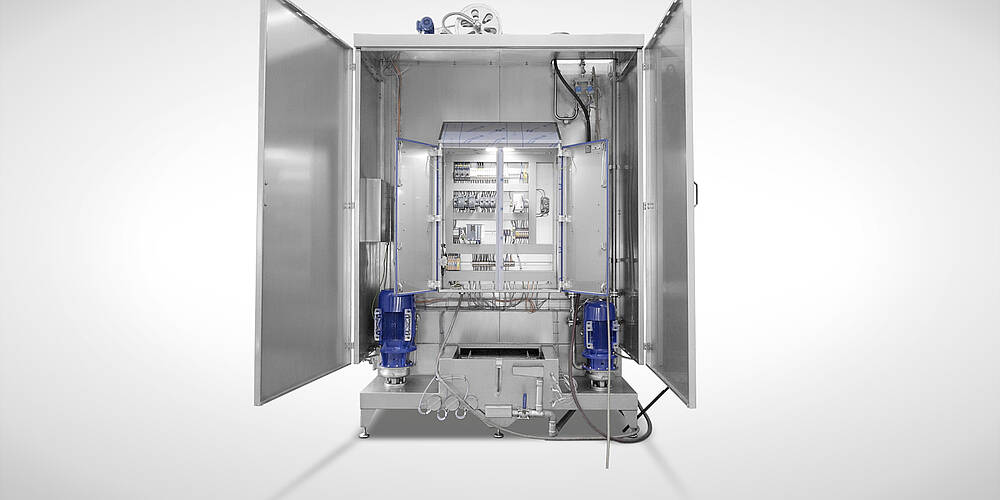 Kabinen-Waschanlage für IBC-Container und Palettengestell, Id.-Nr. 24-62164