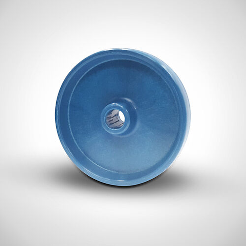  Detectable wheel Ø150 made of break-proof polyamide blue type RA-PAD-B 150, art. no. 99.90.00.89