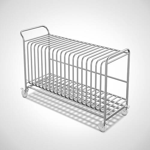Transport trolley for 20 plastic sheets type TWPE-16, art. no. 43.00.00.39