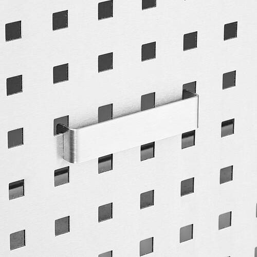 Beschriftungs-Aufhänger für Lochwand/Werkzeugwände Typ BA-90 (90 mm breit), Art.-Nr. 44.20.04.41, unbeschriftet 