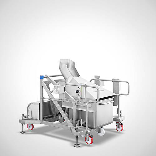 Fahrbarer Swing-Loader Typ SL-HBW-F 350-1400 mit Trichterschütte zur Tischentleerung, ID 25-62144-2.1 