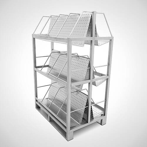 Kebab transport rack type DTG-S 3, 3 tiers, ID: 16-63290-2 