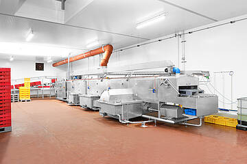 DLWA 1200-3T/2+ PAL BS4H industrial washing system for cleaning and drying Euronorm containers and H1 plastic pallets | Mohn GmbH