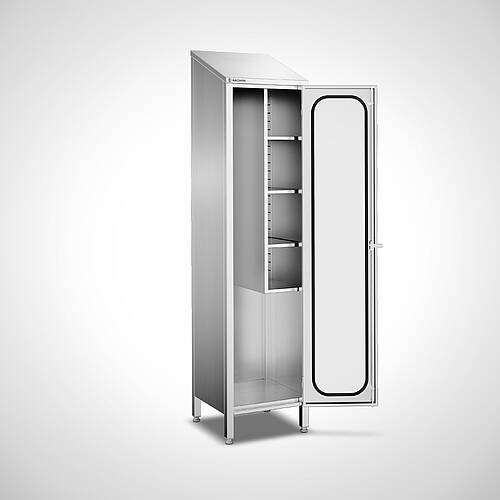 Storage Cabinet with Shortened Divider, Model AS-TV HIGHLINE-50-50, Item No. 44.20.00.23 Storage Cabinet with Shortened Divider, Model AS-TV HIGHLINE-50-50, Item No. 44.20.00.23