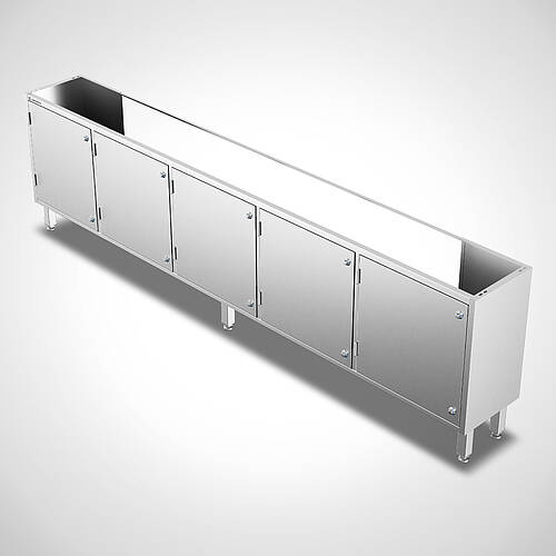 Base cabinet with feet for hand wash basin Type US-WR-HL-5/ 41, item no. 12.00.03.35 