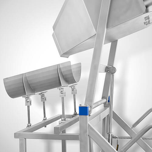 Fahrbarer Swing-Loader Typ SL-HBW-F 350-1400 mit Spezialschütte zur Tumblerbeschickung, ID 25-62144-1.1 