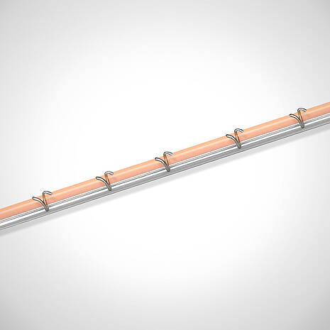 Single-cable mesh cable trays type KR-1 made of stainless steel | Mohn GmbH