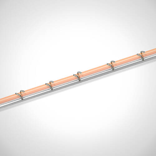 Single-cable mesh tray made of stainless steel, Type KR-1, Part No. 99.95.00.06, detailed view 