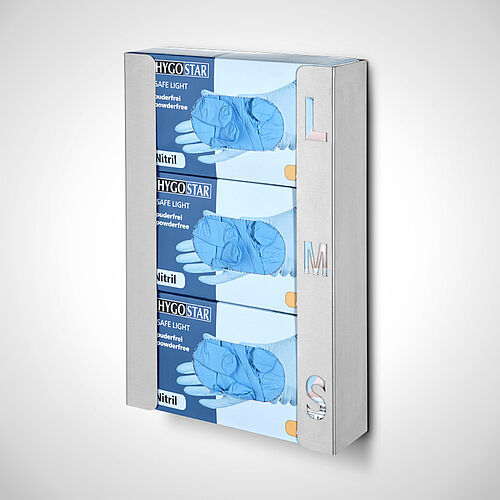 Disposable glove dispenser type HSS-3, art. no. 18.00.03.77 with 3 glove boxes