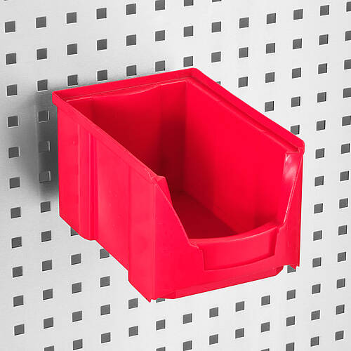 Halteschiene für Sichtlagerkasten Typ HSK 100, 100 mm lang, Art.-Nr. 44.20.04.11 