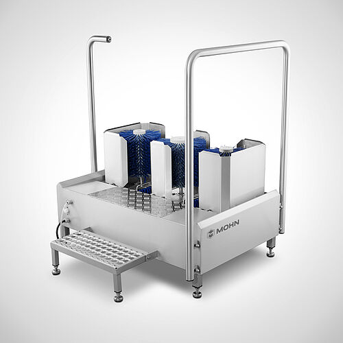 Boot cleaning machine type Boot-Star I , art. no. 10.00.10.01, exit - view right 